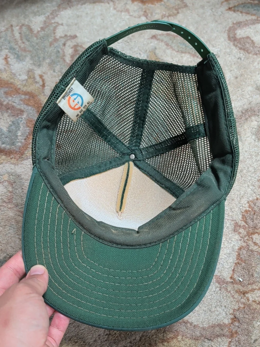 Timber Creek Thoroughbreds Vintage Speedway Dark Green Trucker Hat